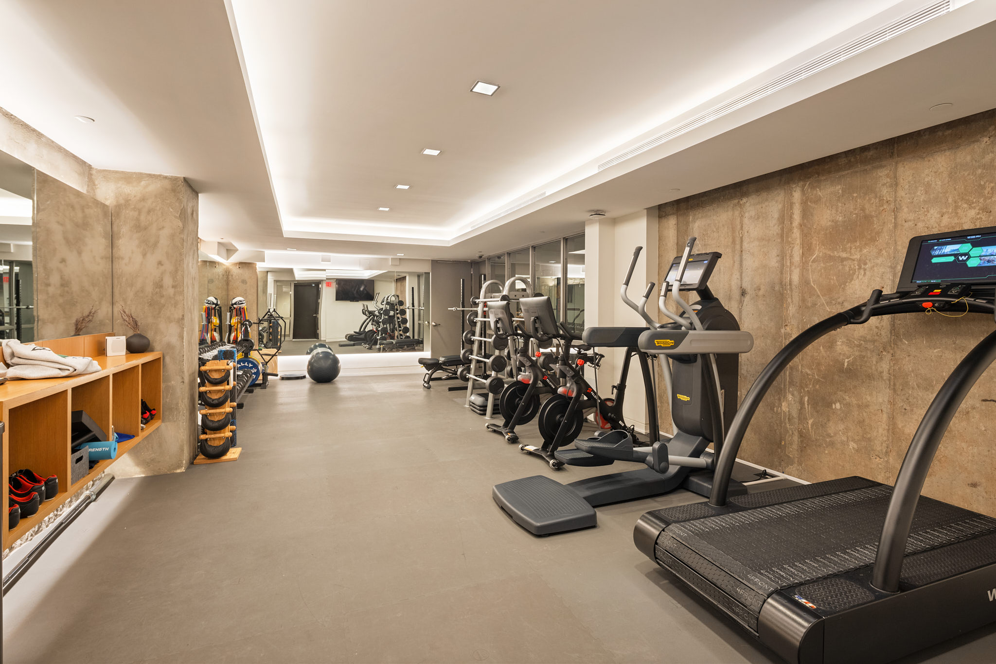 34 Prince Street, Unit 3B Manhattan, NY 10012 - Photo 17 of 18 a view of a room with gym equipment