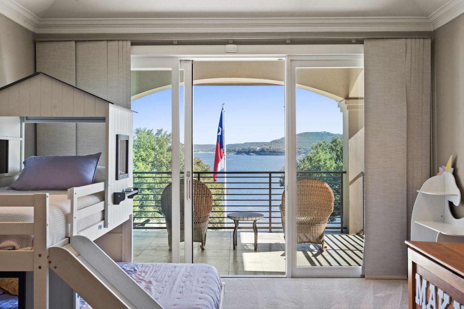 a front view of house with outdoor space and swimming pool