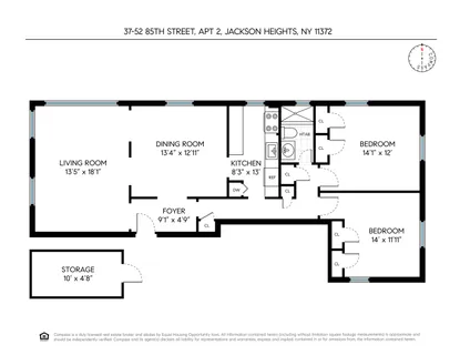 $575,000 | 37-52 85th Street, Unit 2 | Jackson Heights