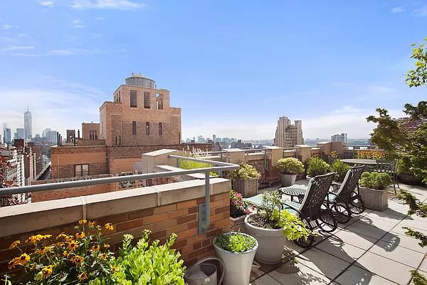 201 West 16th Street, Unit 9B Manhattan, NY 10011 - Photo 6 of 9 a view of a balcony with sitting area