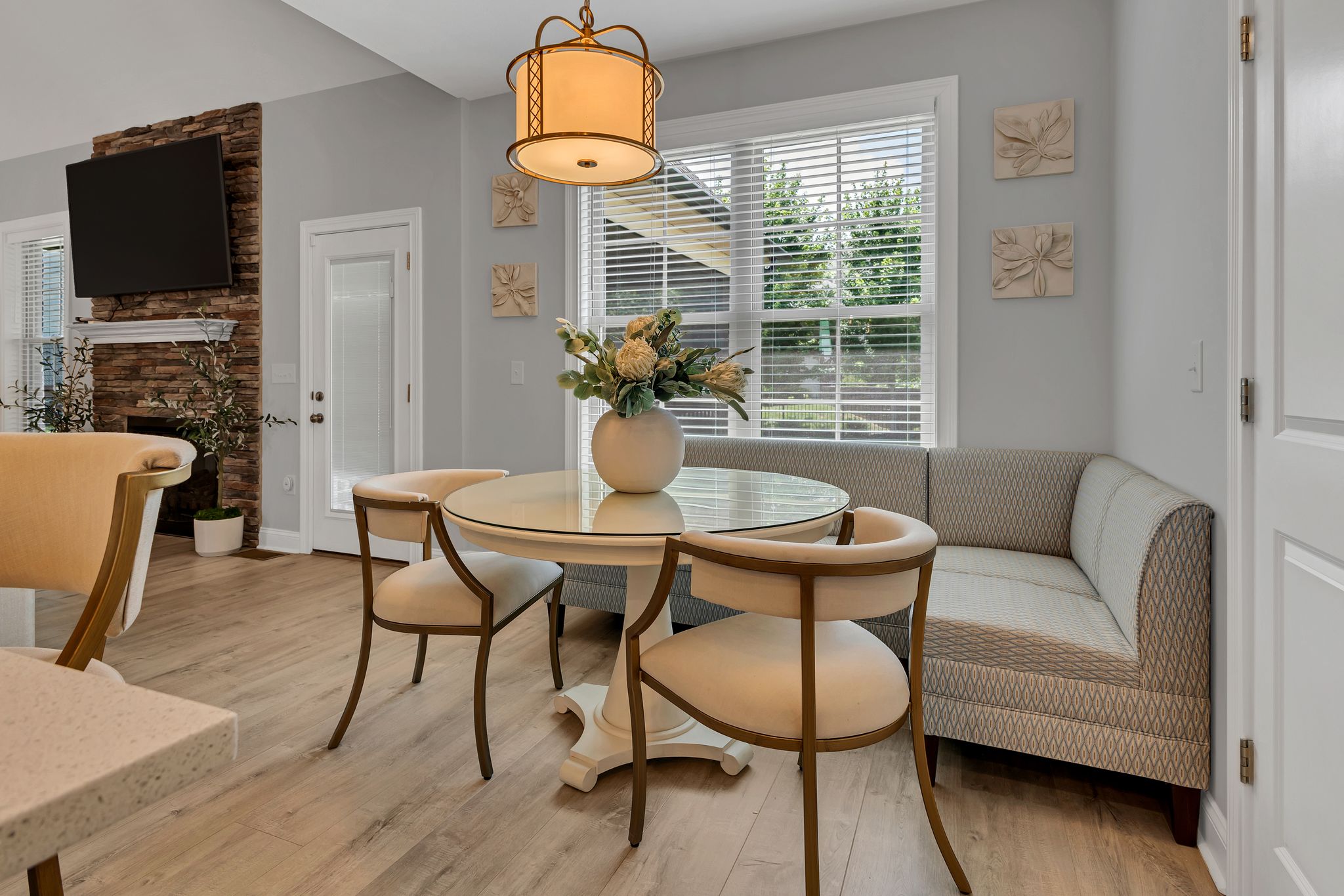 1484 Overlook Point Clarksville, TN 37043 - Photo 23 of 53 a living room with furniture a flat screen tv and a window