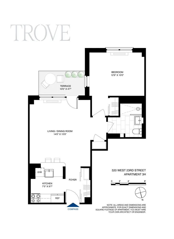 $775,000 | 520 West 23rd Street, Unit 3H | Chelsea