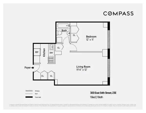 $675,000 | 300 East 54th Street, Unit 23E | Sutton Place