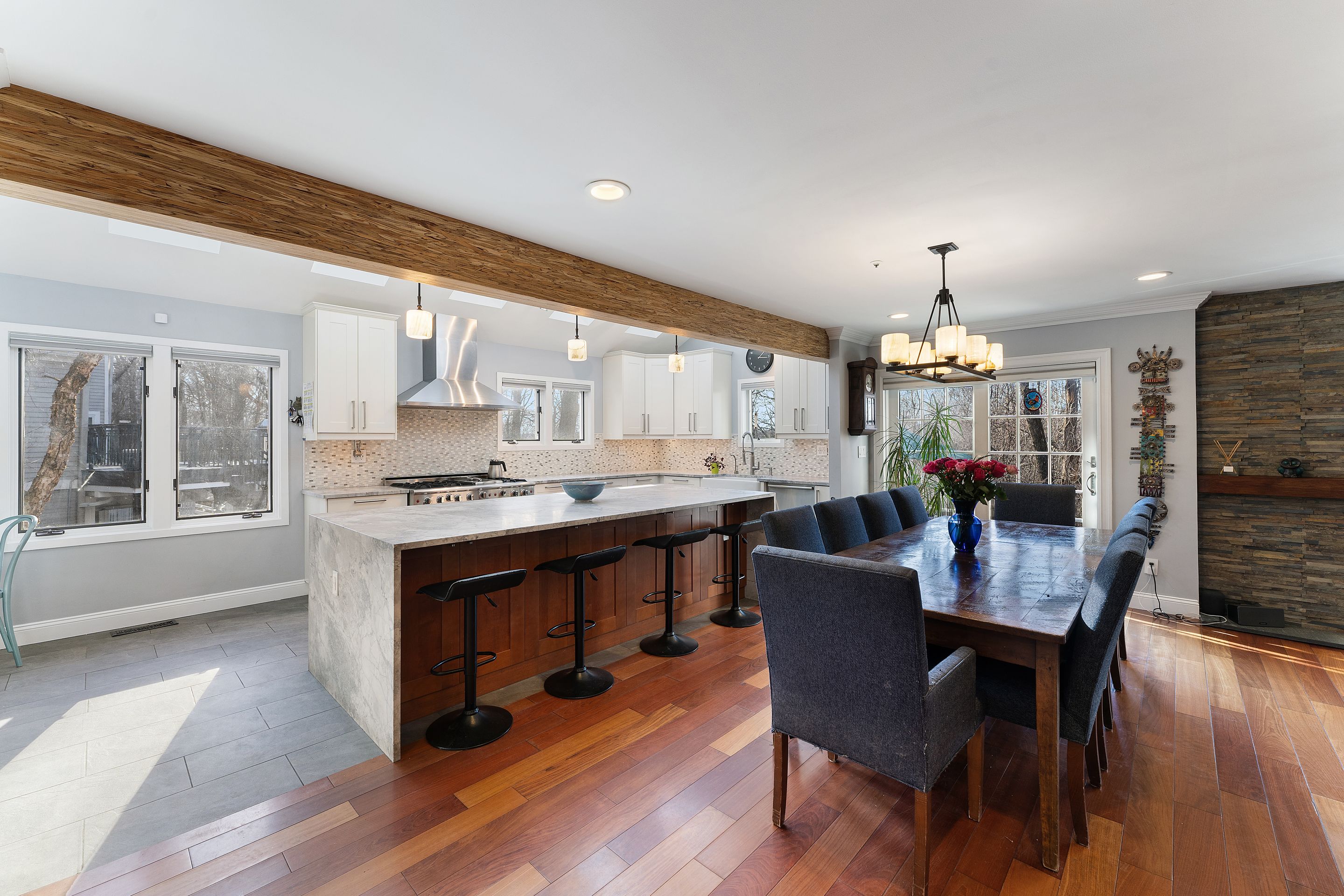124 Boulder Ridge Road Scarsdale, NY 10583 - Photo 5 of 31 a view of a dining room with furniture window and wooden floor