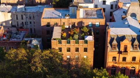 a view of building with an outdoor space