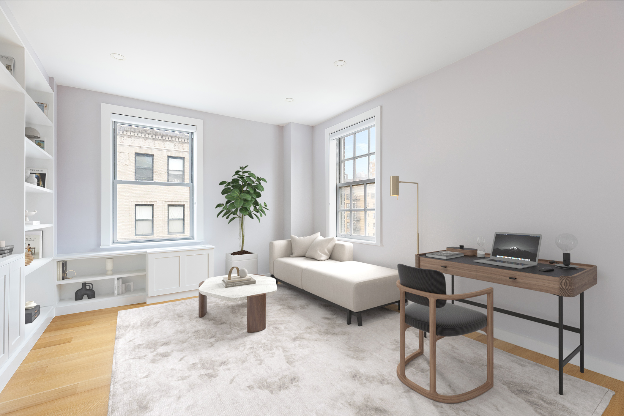 240 West End Avenue, Unit PH Manhattan, NY 10023 - Photo 17 of 25 a living room with furniture and window