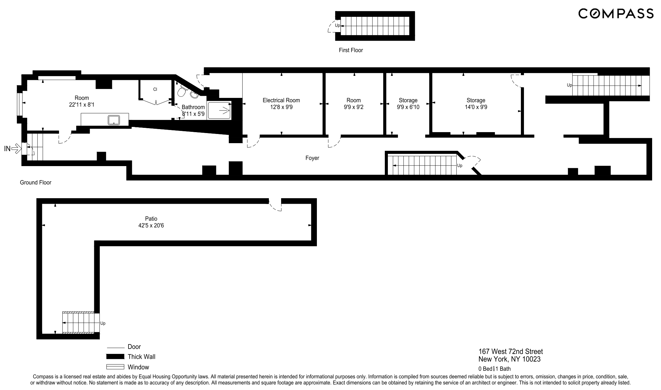 167 West 72nd Street Manhattan, NY 10023 - Photo 16 of 25 a picture of a floor plan