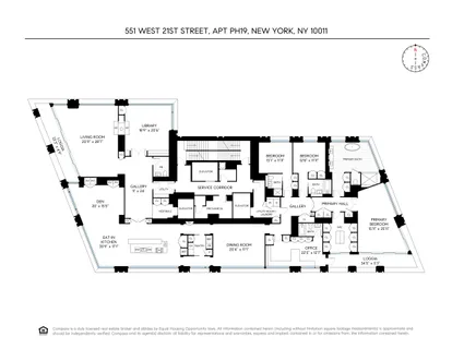 $27,500,000 | 551 West 21st Street, Unit PH19 | Chelsea