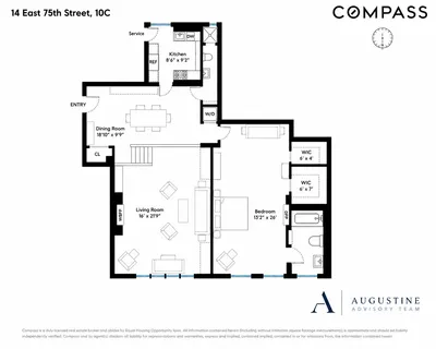 $3,250,000 | 14 East 75th Street, Unit 10C | Lenox Hill