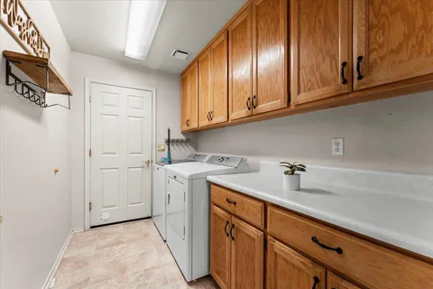 a room with storage and utility