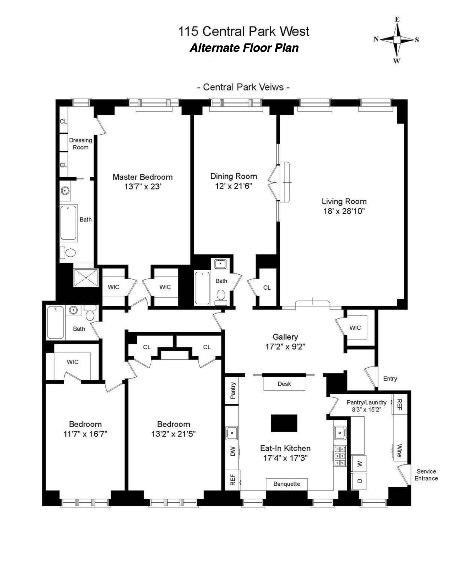 115 Central Park West, Unit 15D Manhattan, NY 10023 - Photo 16 of 16