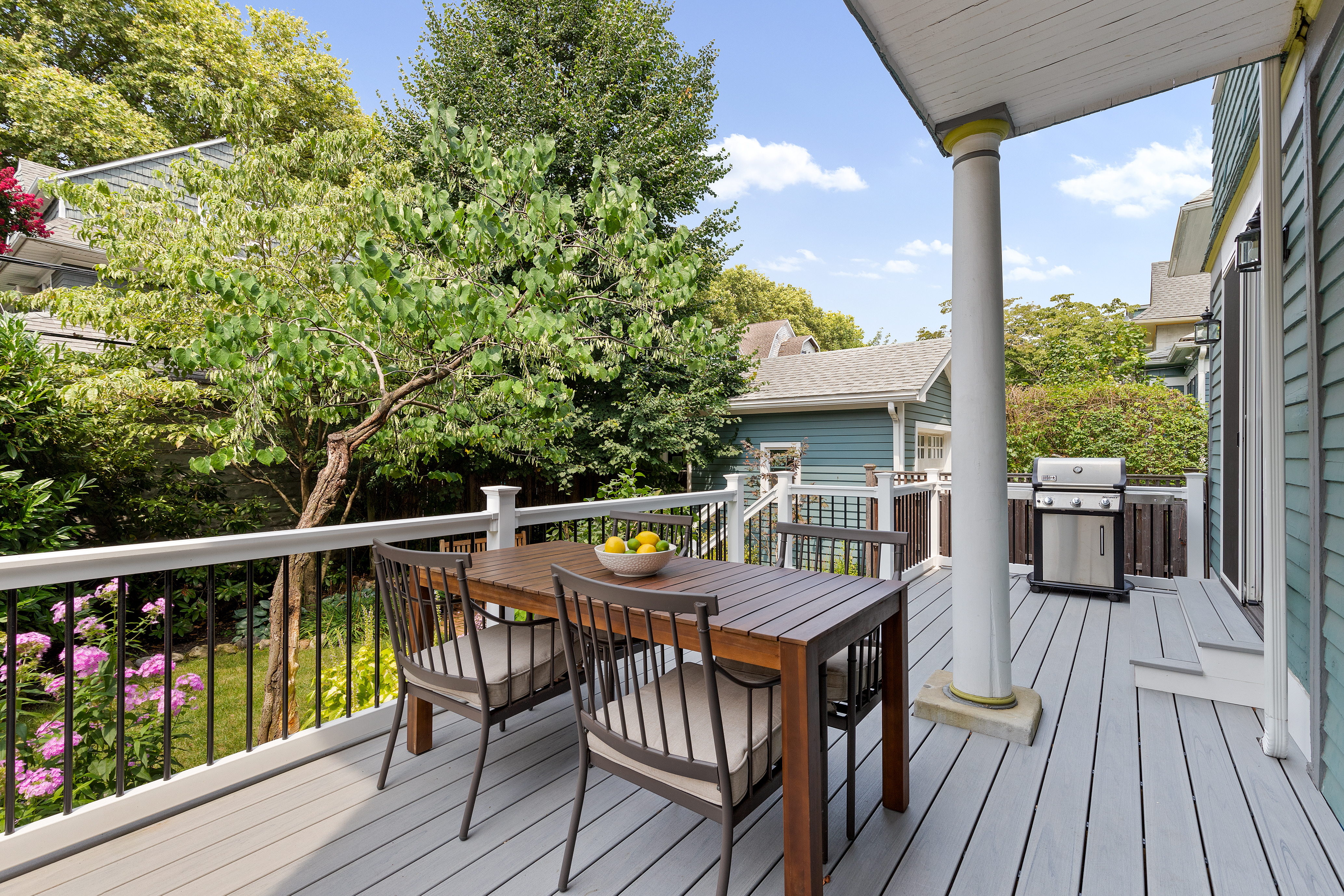 498 Westminster Road Brooklyn, NY 11218 - Photo 12 of 32 a view of a deck with furniture and trees