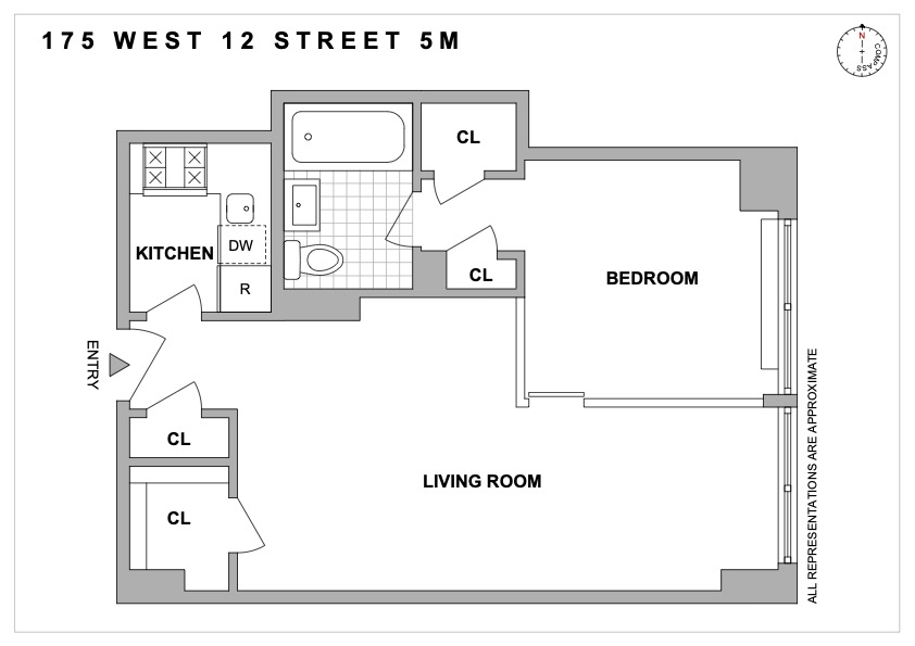 175 West 12th Street, Unit 5M Manhattan, NY 10011 - Photo 10 of 10 a picture