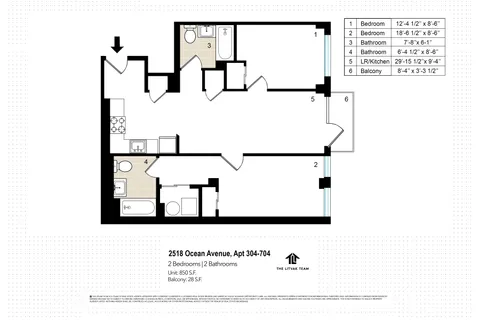 $699,000 | 2518 Ocean Avenue, Unit 304 | Homecrest