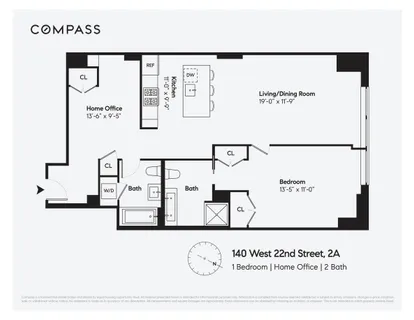 $1,850,000 | 140 West 22nd Street, Unit 2A | Chelsea