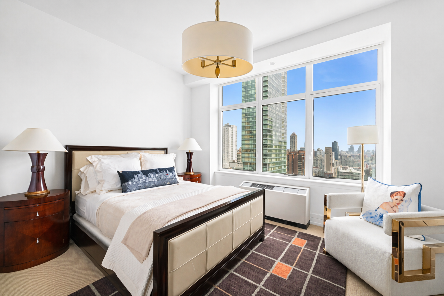 300 East 55th Street, Unit PHC Manhattan, NY 10022 - Photo 16 of 23 a bedroom with a bed and a window