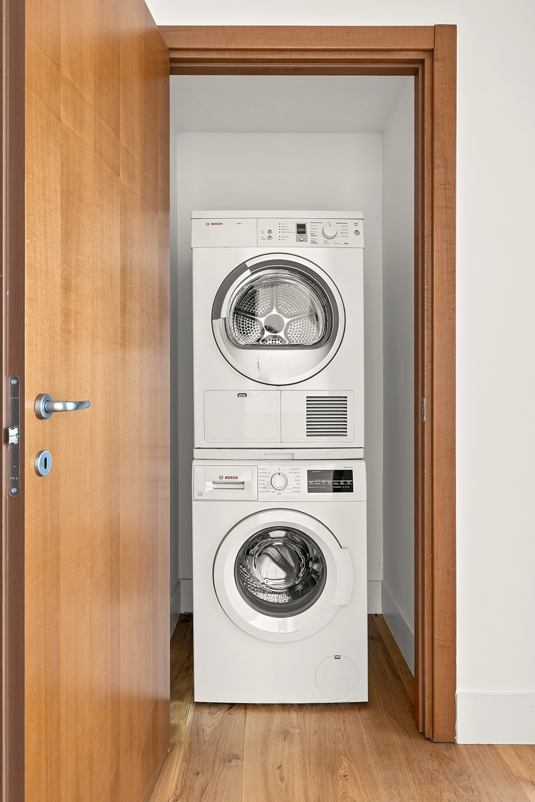 446 Kent Avenue, Unit PHC Brooklyn, NY 11249 - Photo 13 of 22 a utility room with dryer and washer