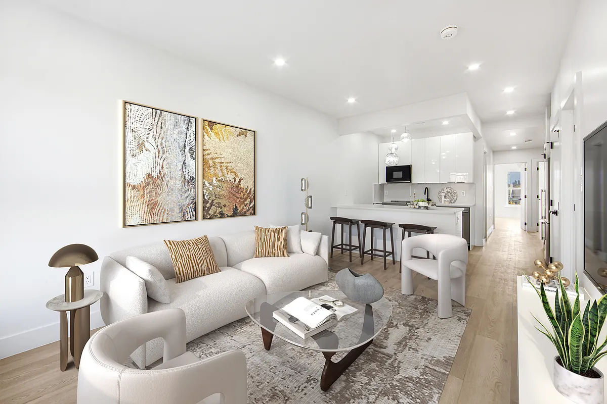 433 Court Street, Unit PH3 Brooklyn, NY 11231 - Photo 3 of 14 a living room with furniture and a large window