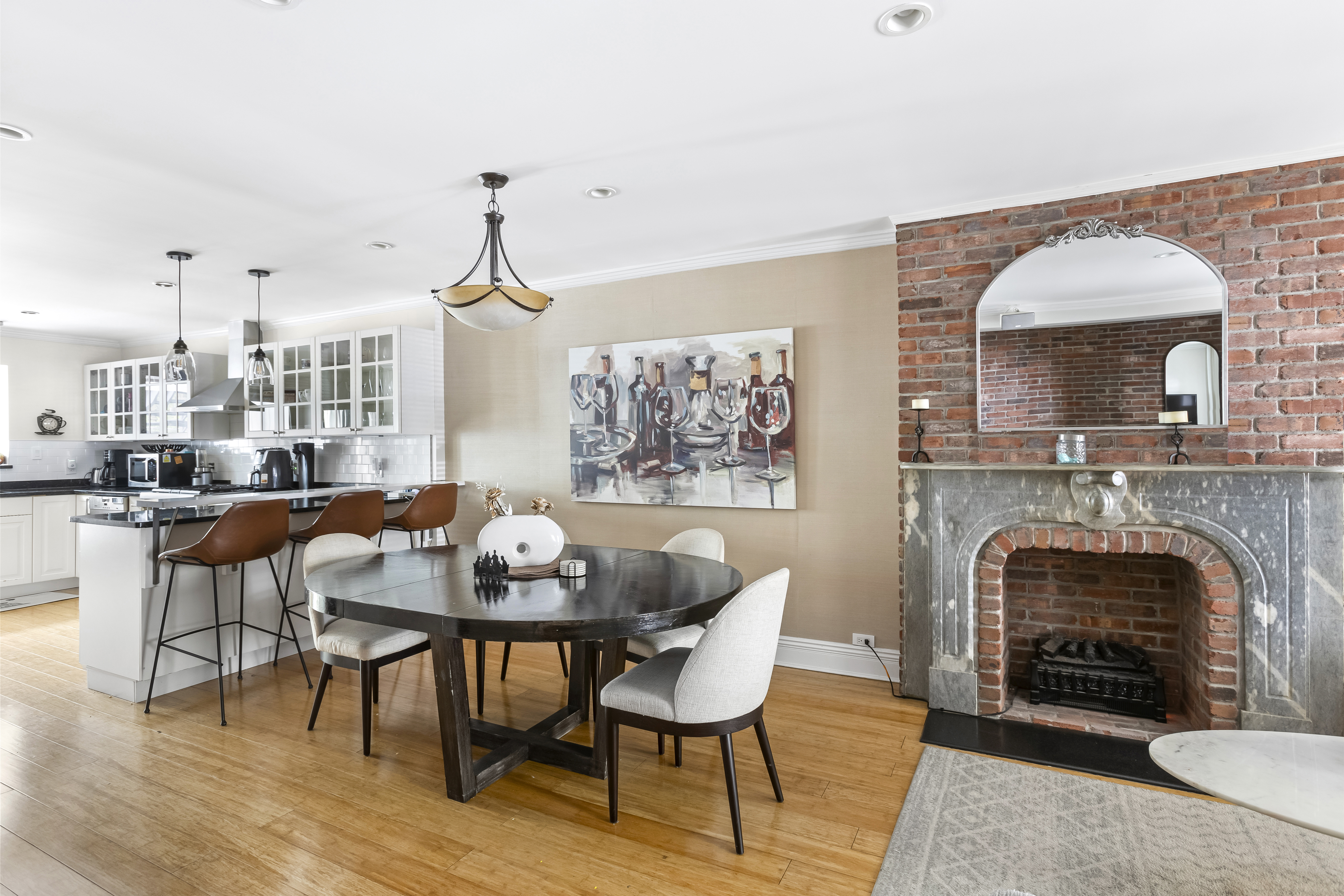 312 10th Street Brooklyn, NY 11215 - Photo 7 of 17 a living room with furniture and a fireplace