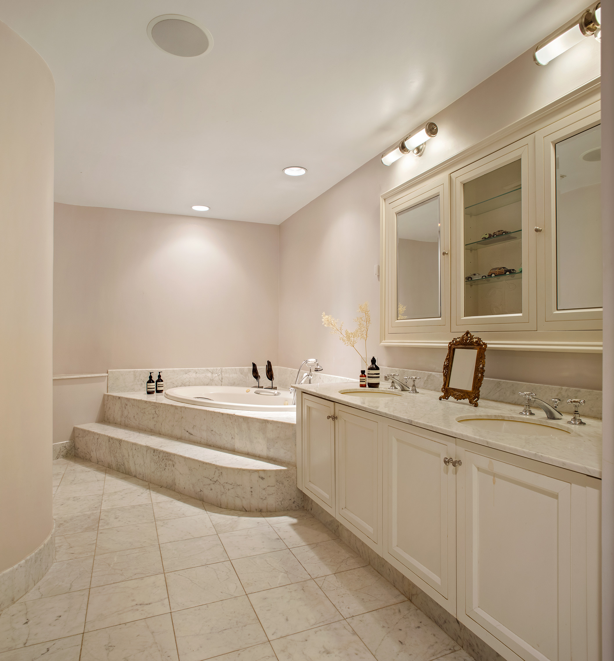 152 Franklin Street, Unit PH Manhattan, NY 10013 - Photo 12 of 17 a bathroom with a sink vanity and mirror