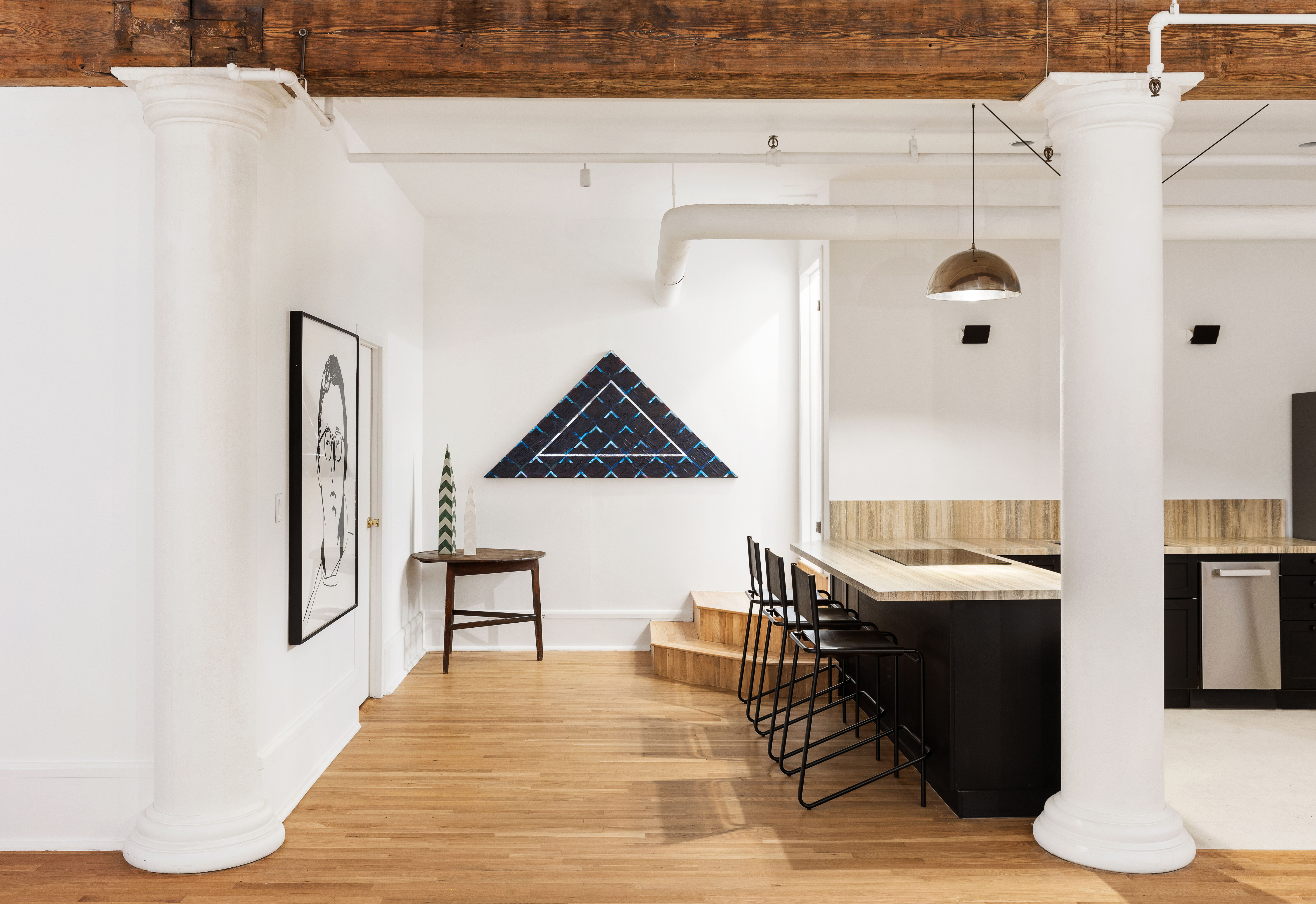 144 Franklin Street, Unit B Manhattan, NY 10013 - Photo 4 of 14 a workspace with furniture and window