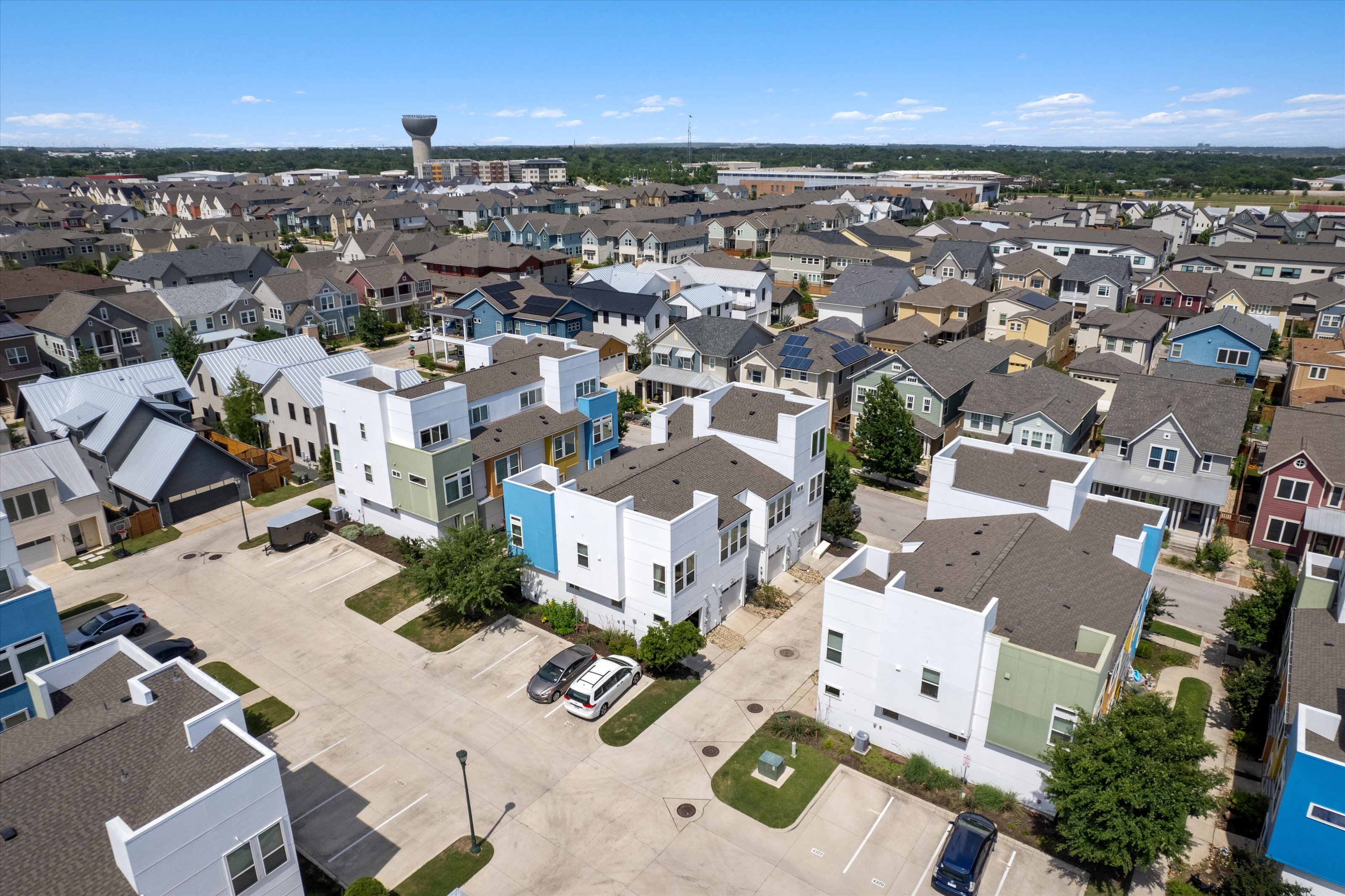 4330 Olenick Street Austin, TX 78723 - Photo 25 of 29 an aerial view of residential building with parking