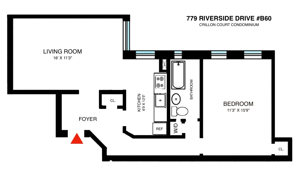 779 Riverside Drive, Unit B60 Manhattan, NY 10032 - Photo 9 of 9 a picture of a park with an open kitchen