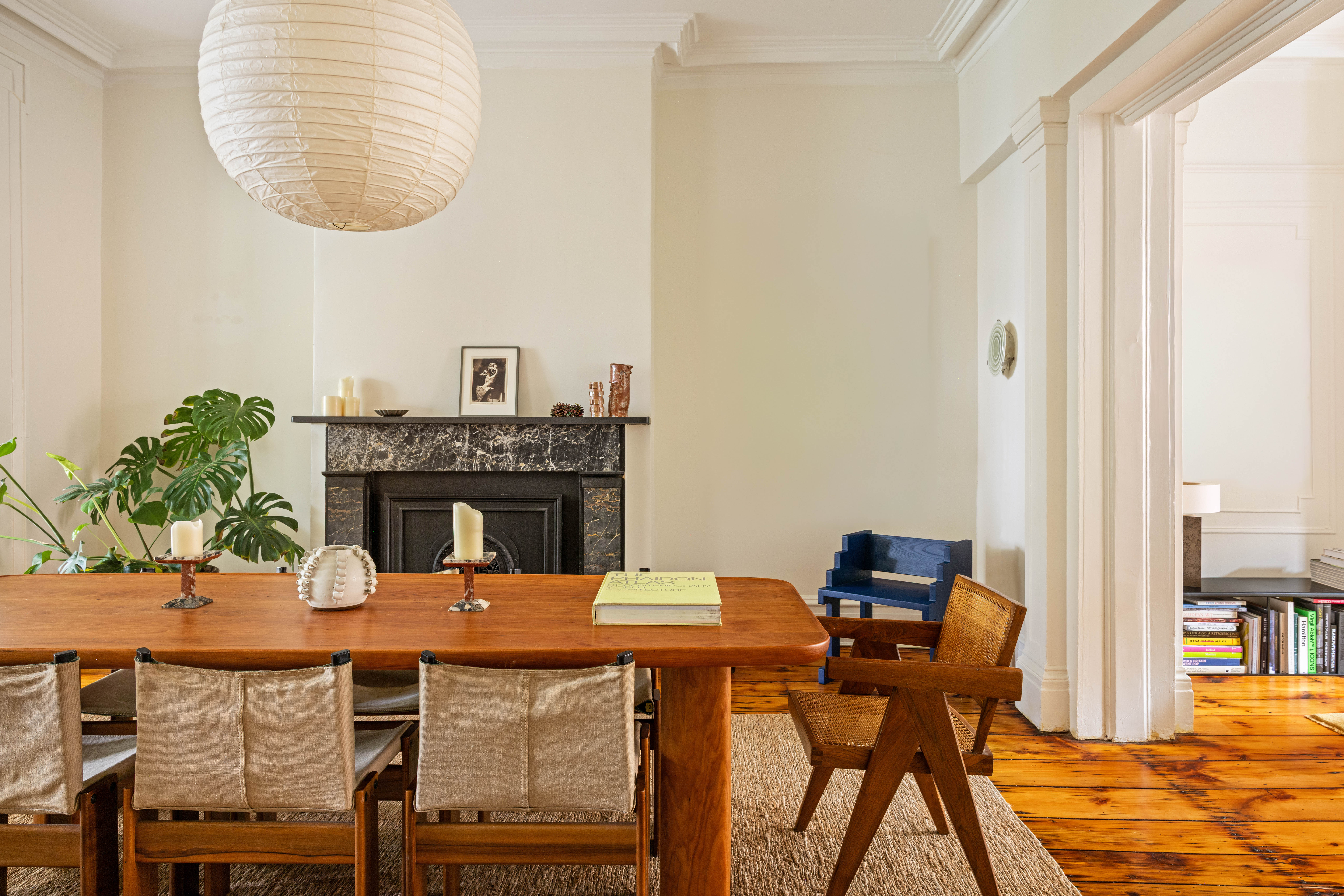 188 Warren Street, Unit TRIPLEX Brooklyn, NY 11201 - Photo 3 of 15 a view of a dining room with furniture and a potted plant
