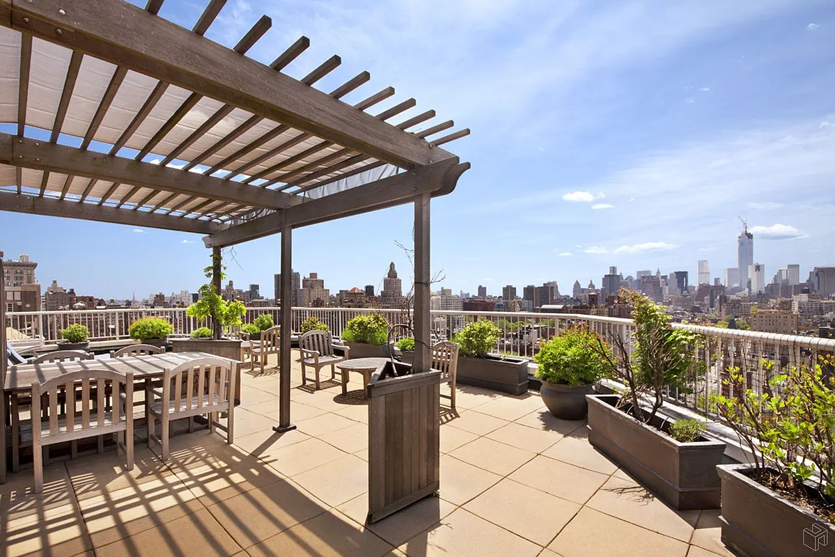 101 West 12th Street, Unit 10F Manhattan, NY 10011 - Photo 7 of 12 a view of roof deck with a barbeque