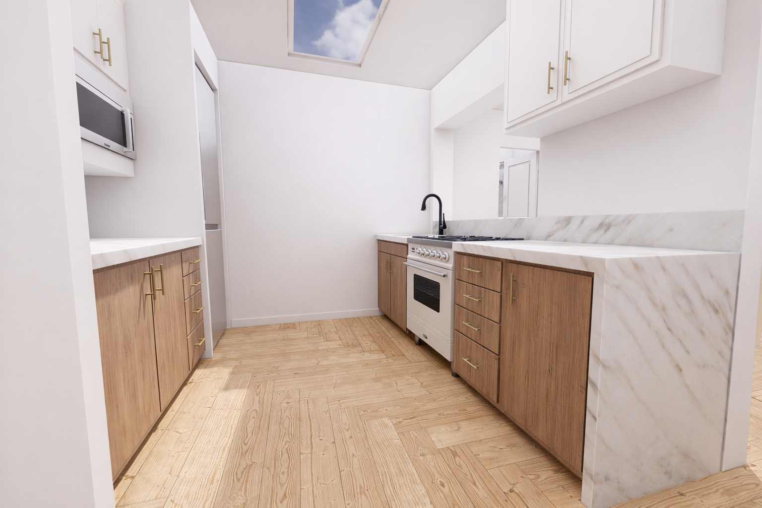 21 Monroe Place, Unit 5FR Brooklyn, NY 11201 - Photo 6 of 16 a kitchen with stainless steel appliances granite countertop a stove and a sink