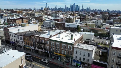 a view of a food market with retail shops