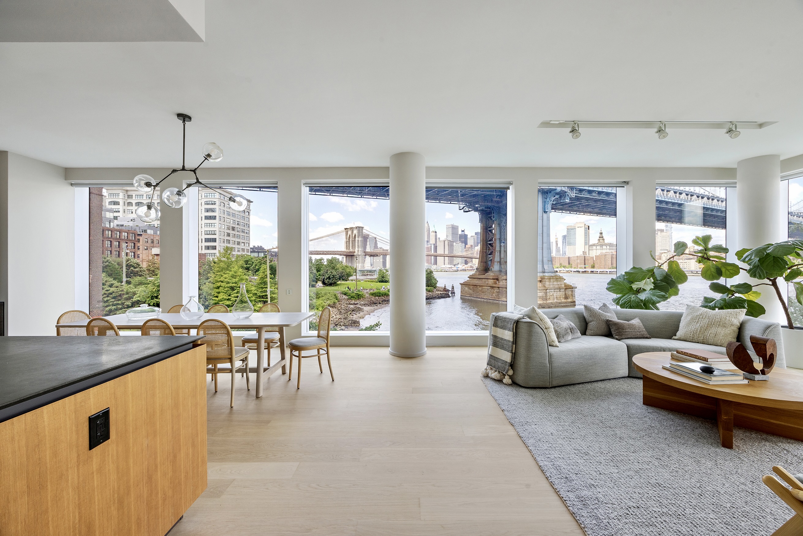 1 John Street, Unit 3B Brooklyn, NY 11201 - Photo 4 of 27 a living room with furniture and a large window