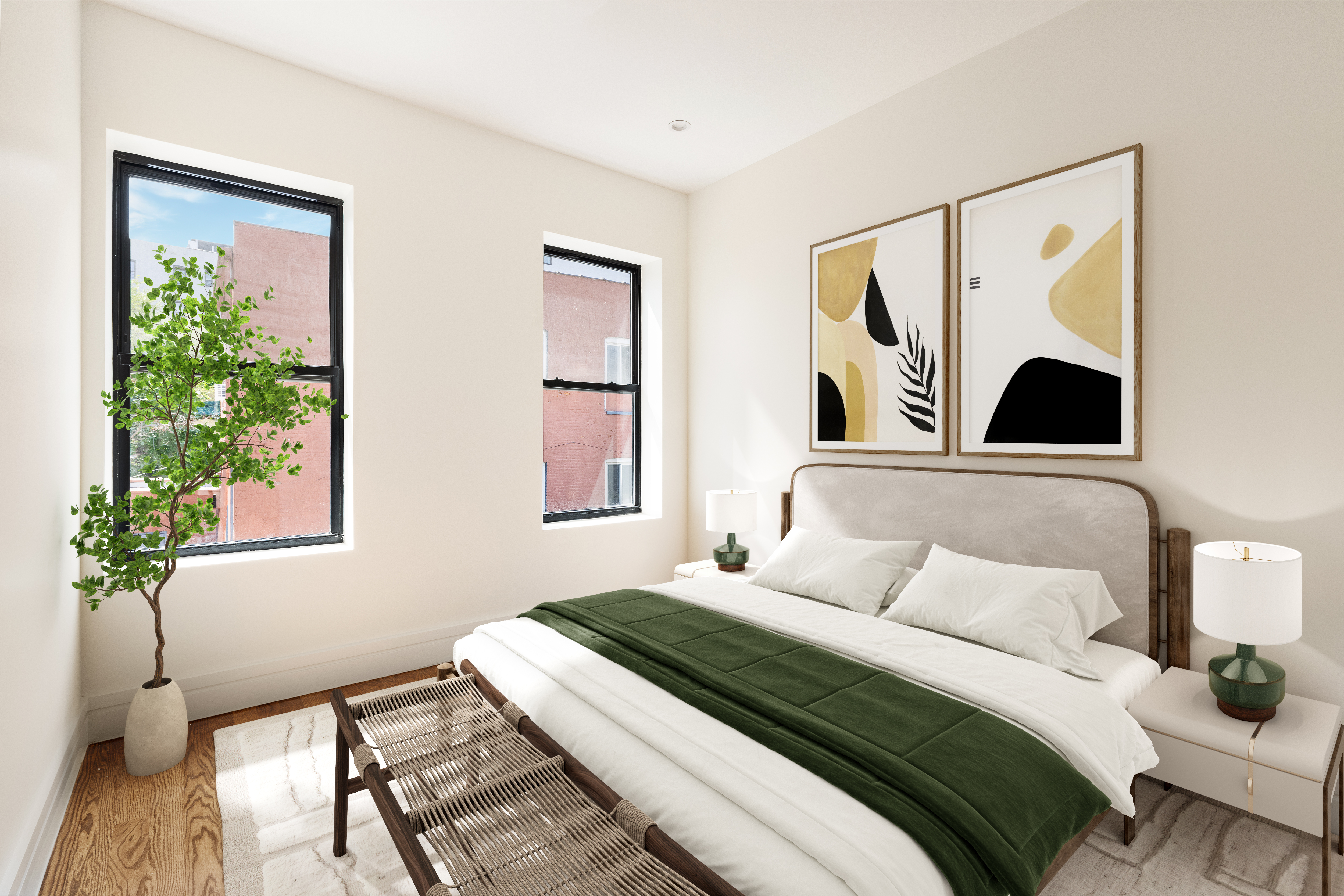 282 Buffalo Avenue, Unit 2 Brooklyn, NY 11213 - Photo 4 of 10 a bedroom with a bed and a window