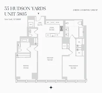 $4,500,000 | 35 Hudson Yards, Unit 5805 | Hudson Yards
