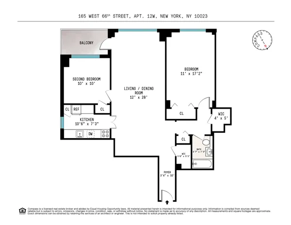 $900,000 | 165 West 66th Street, Unit 6W | Upper West Side
