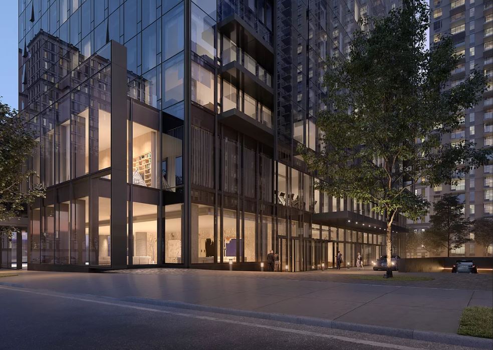 695 1st Avenue, Unit 34A Manhattan, NY 10016 - Photo 19 of 21 a city street with tall building and large tree