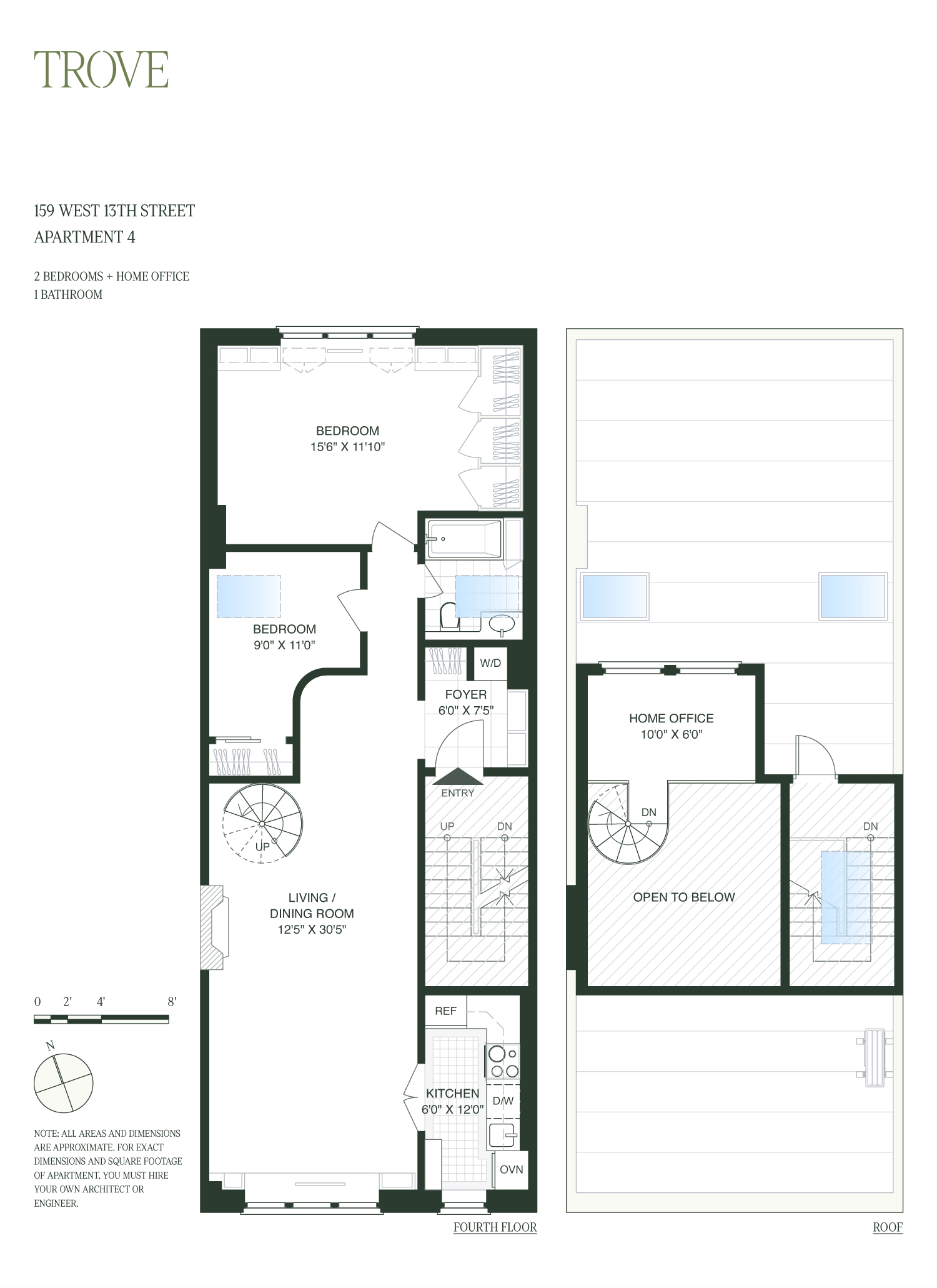 159 West 13th Street Manhattan, NY 10011 - Photo 30 of 36 a picture of a floor plan