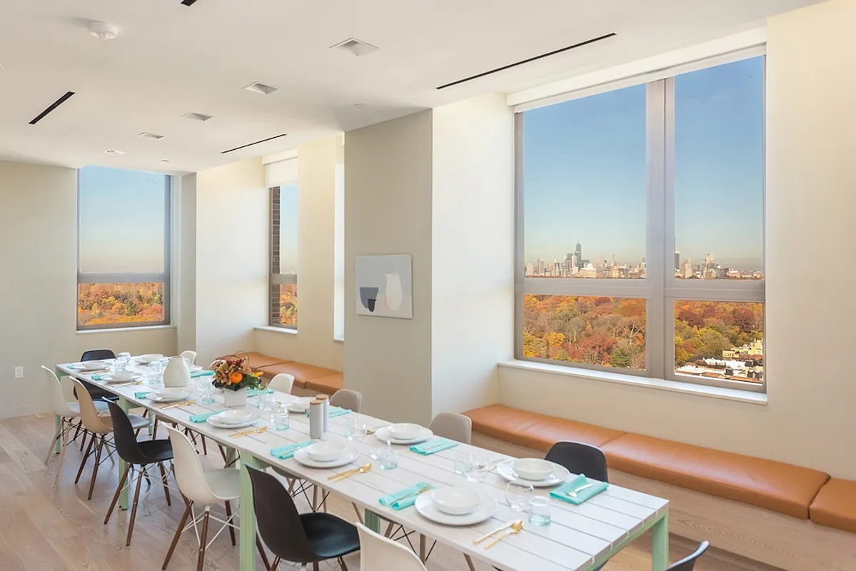 626 Flatbush Avenue, Unit 9H Brooklyn, NY 11225 - Photo 4 of 18 a view of a dining room with furniture window and outside view