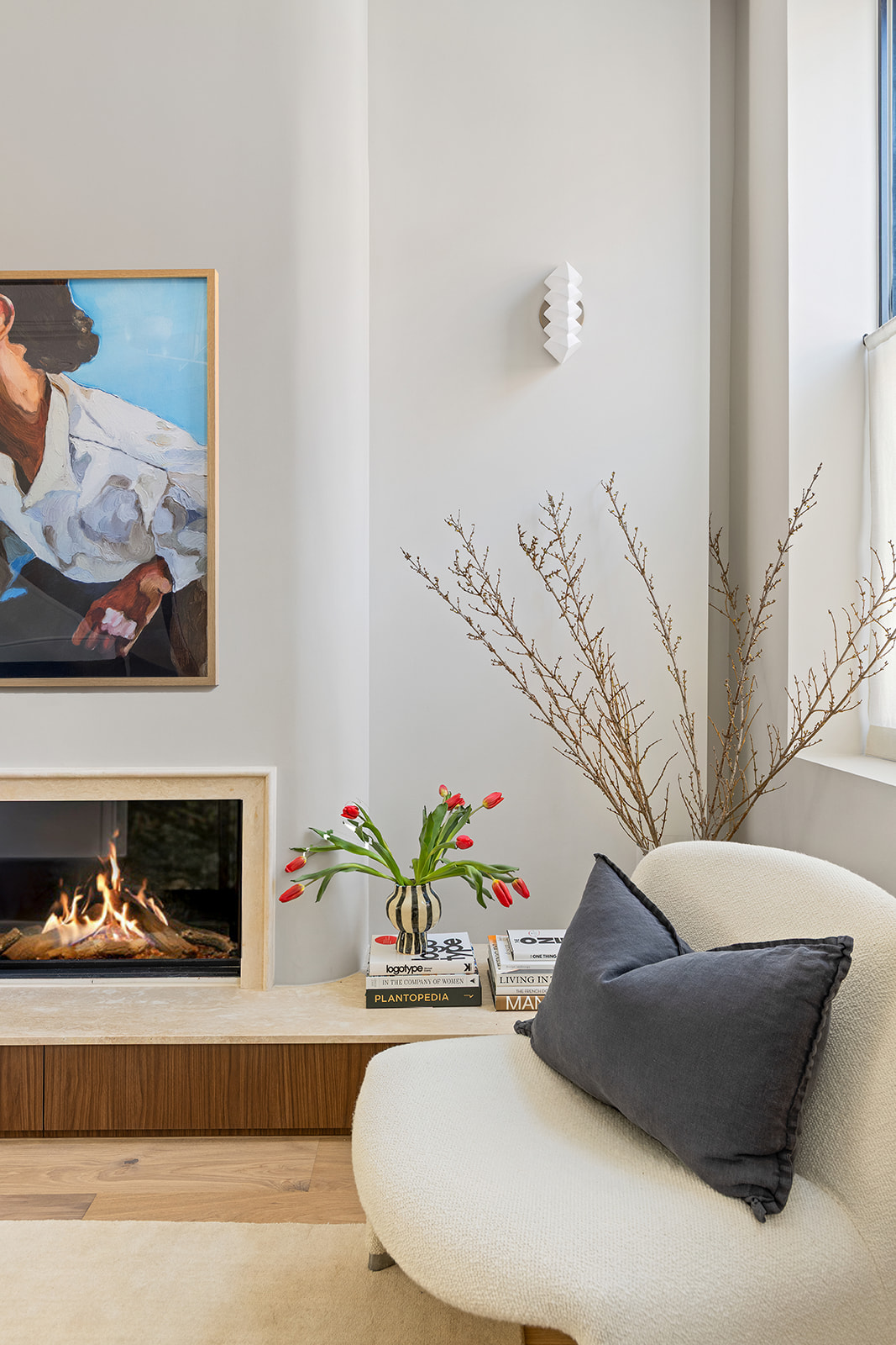 59 Cheever Place Brooklyn, NY 11231 - Photo 5 of 25 a living room with furniture and a fireplace