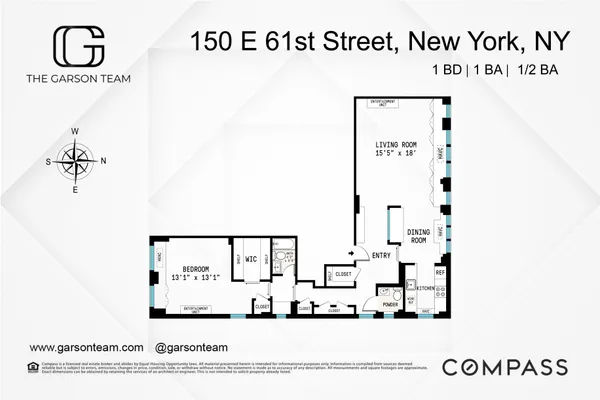 $995,000 | 150 East 61st Street, Unit 16D | Lenox Hill