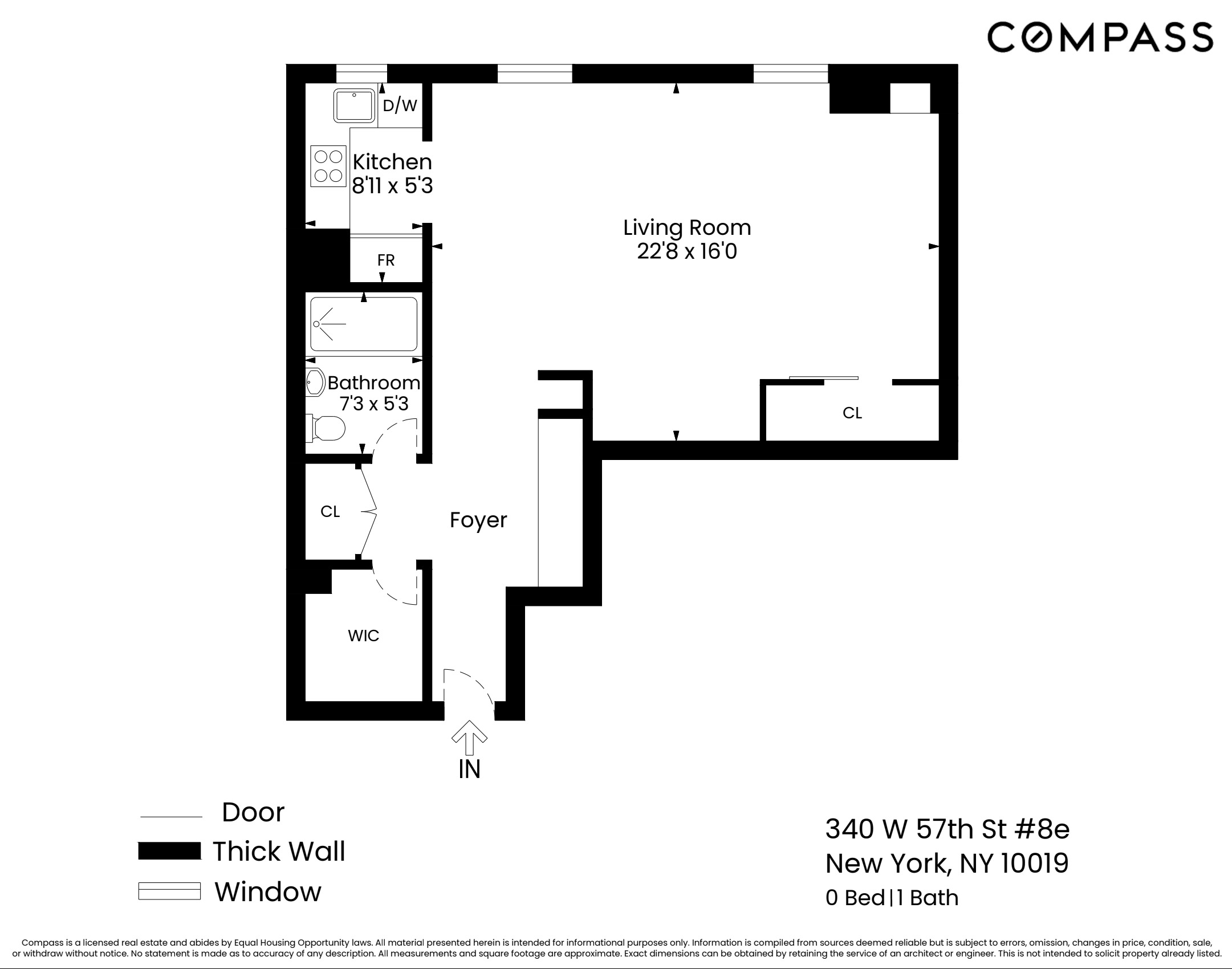 340 West 57th Street 8E Clinton New York NY 10019