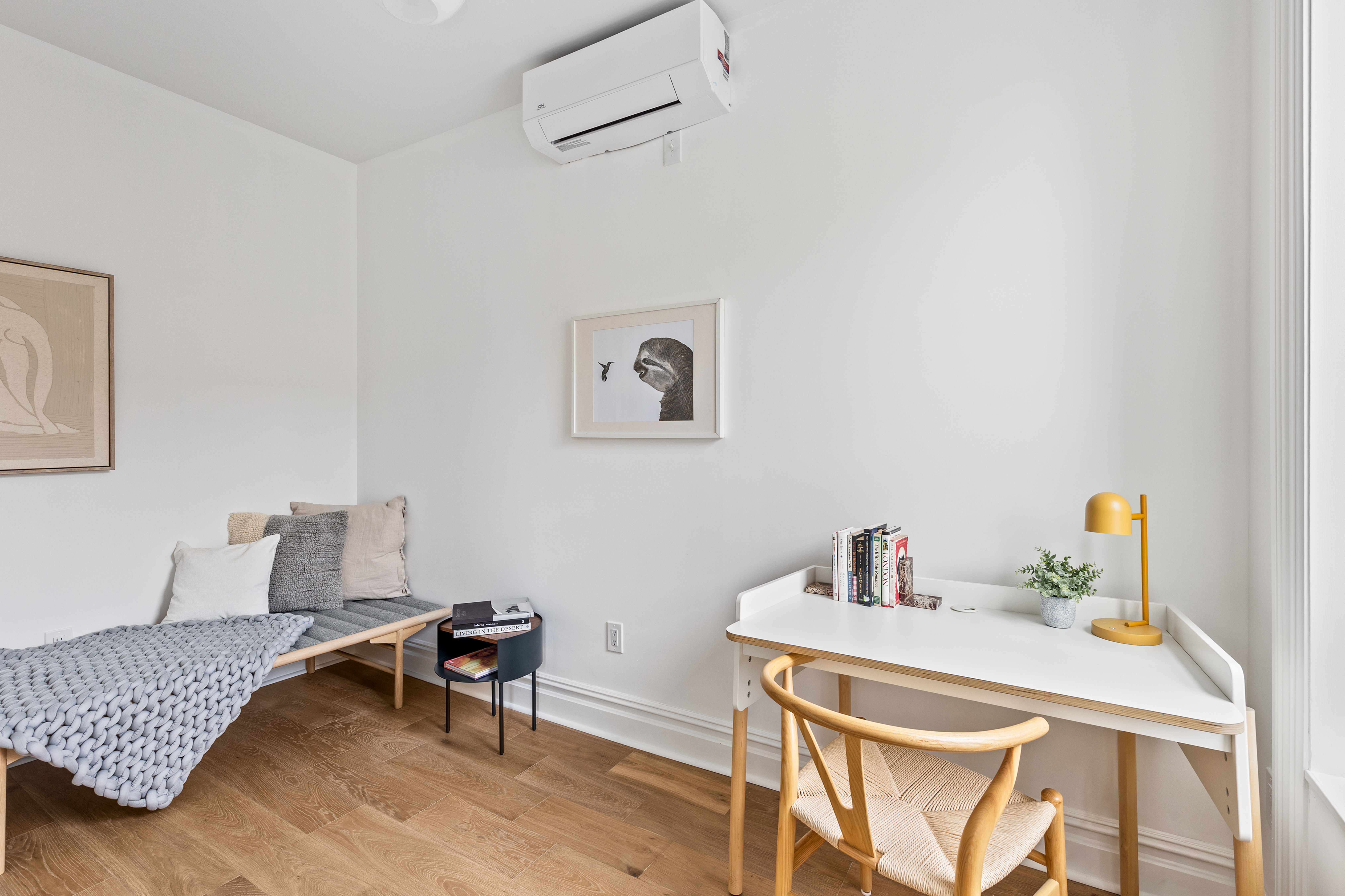 744 Park Place, Unit 3B Brooklyn, NY 11216 - Photo 7 of 10 a workspace with furniture and window