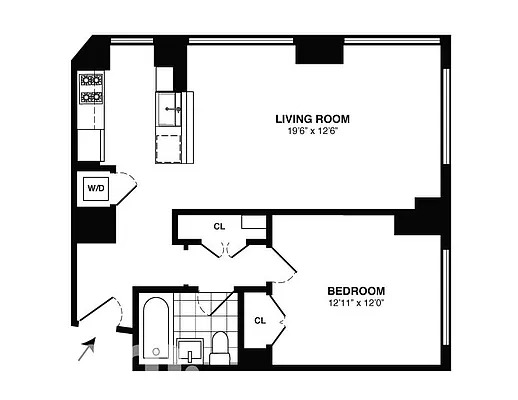 635 West 42nd Street, Unit 7F Manhattan, NY 10036 - Photo 7 of 7 a picture of a book shelf