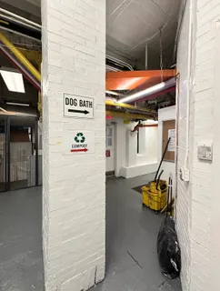 a view of a entryway door of the building