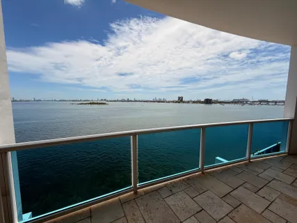 a view of city and ocean