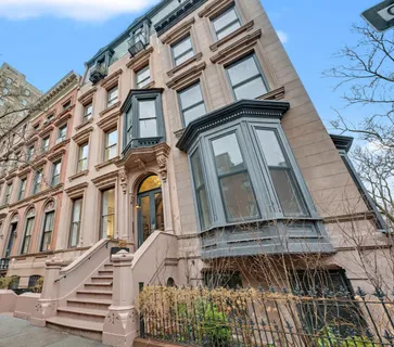 a view of a building with a door