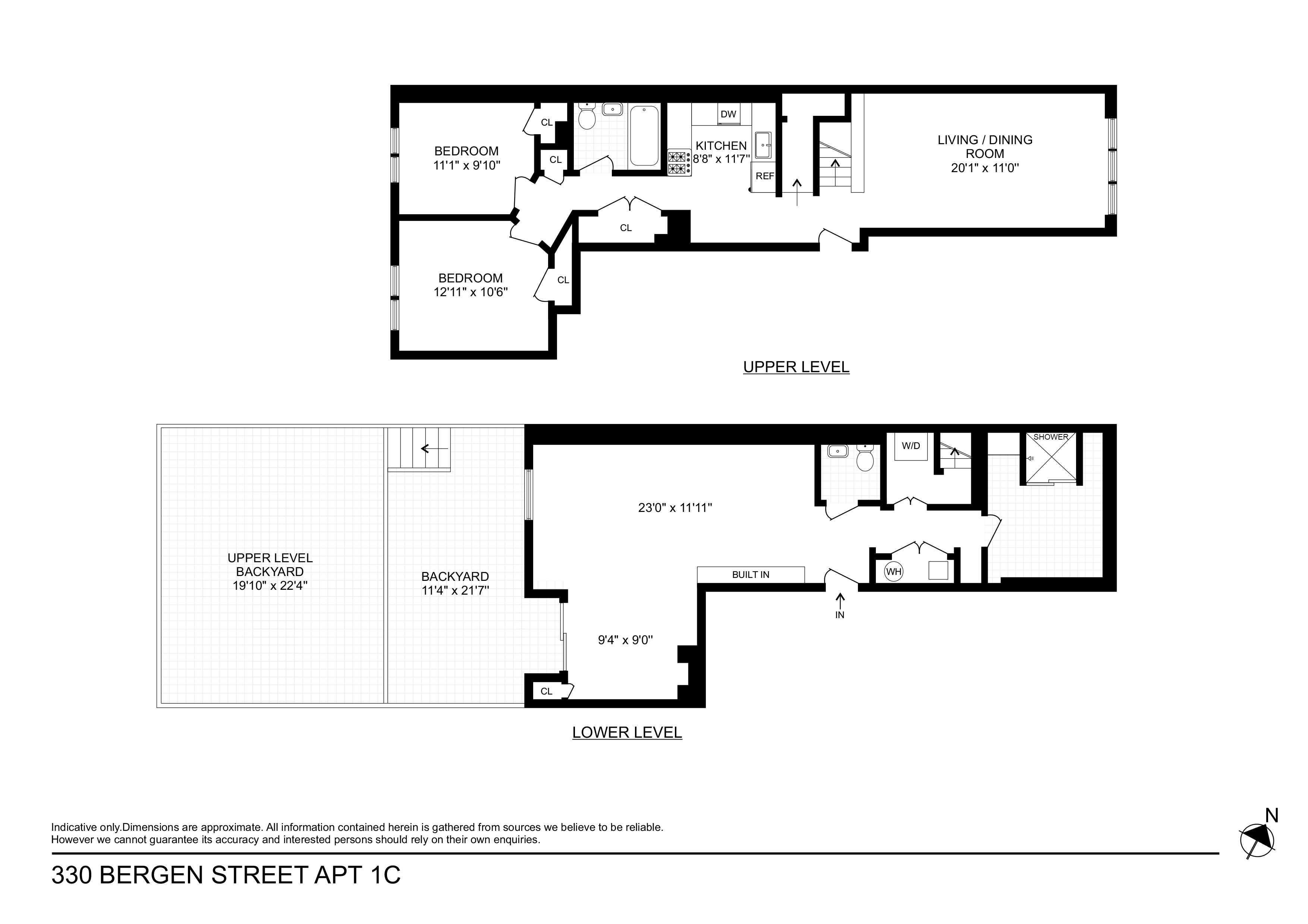 330 Bergen Street, Unit 1/C Brooklyn, NY 11217 - Photo 11 of 11 a picture of a black and white photo