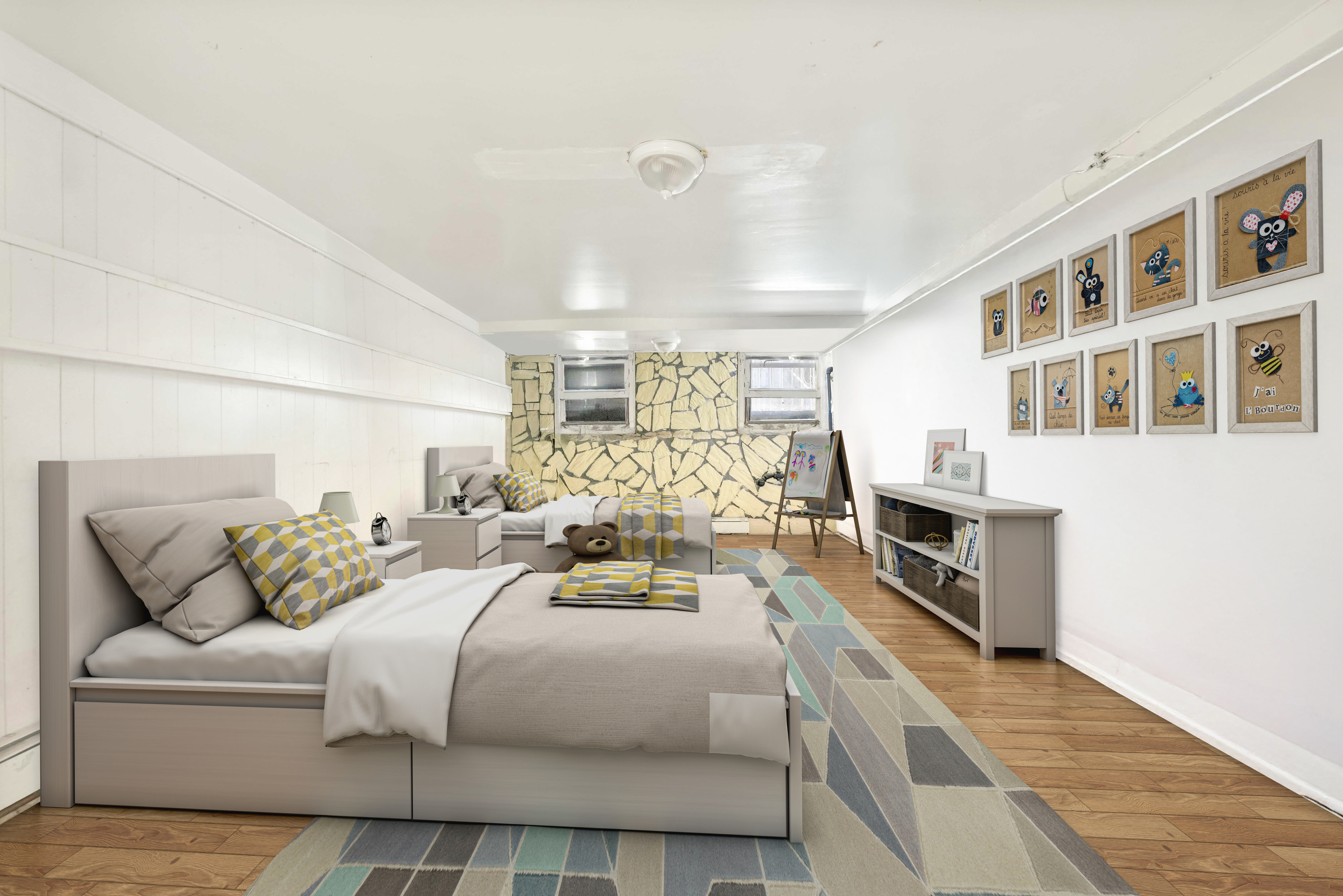 610 Ashford Street Brooklyn, NY 11207 - Photo 22 of 28 a large white bed in a white room