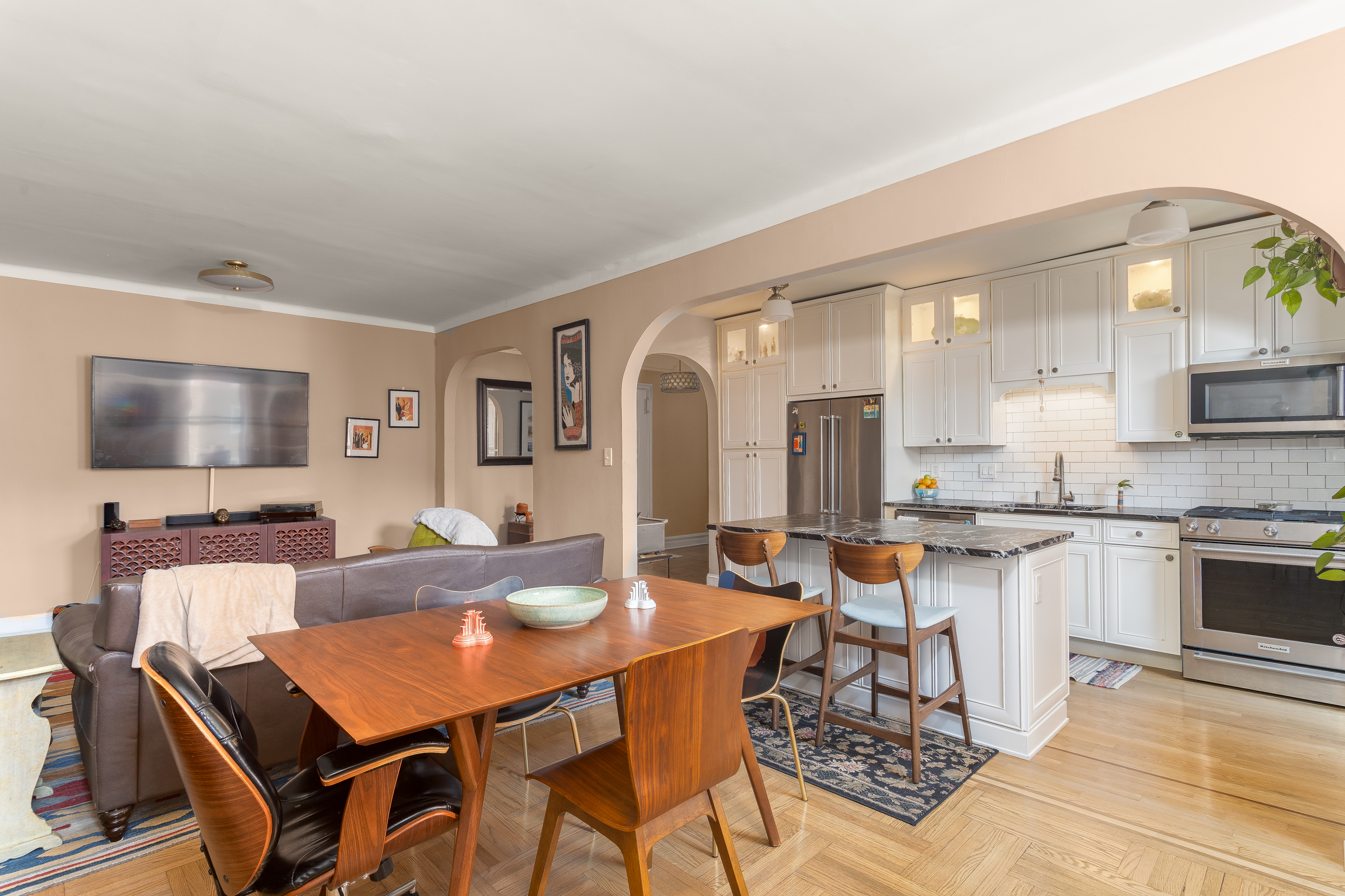 35-06 88th Street, Unit 5DD Queens, NY 11372 - Photo 7 of 18 a view of a dining room with furniture