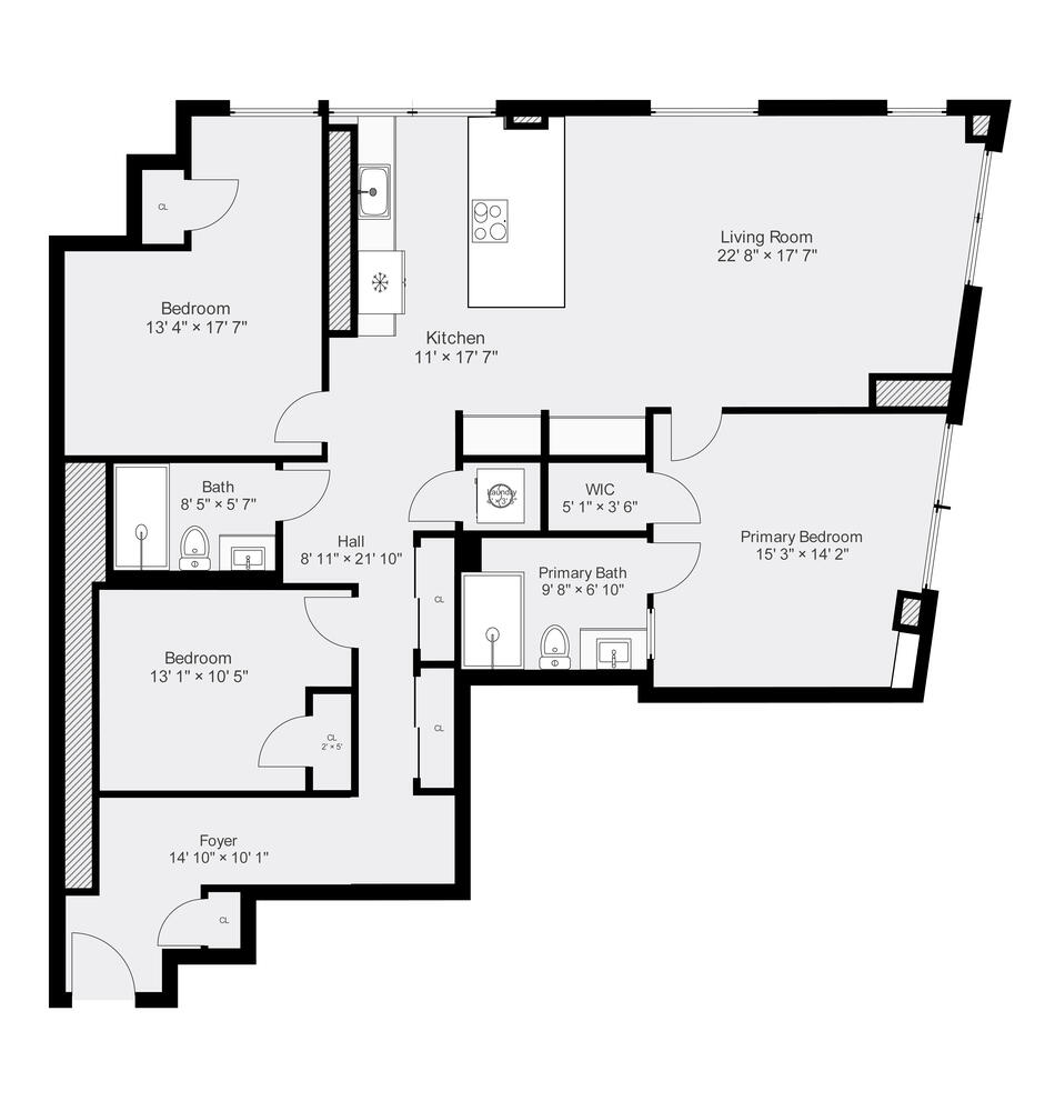 234 Causeway Street, Unit 709 Boston, MA 02114 - Photo 20 of 28 a picture of a wall with a white wall and sign